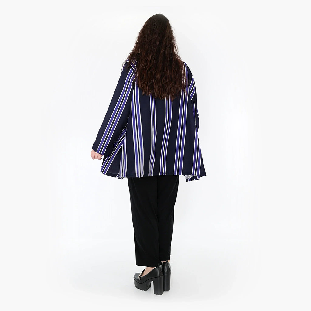 AKH Fashion Shirt 593 Alba, Blau/Marine/Weiß