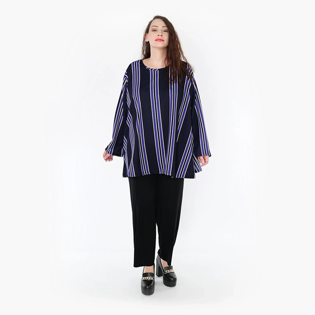 AKH Fashion Shirt 593 Alba, Blau/Marine/Weiß