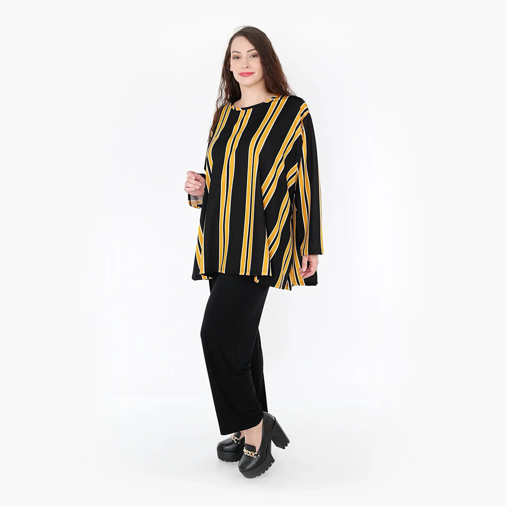 Chemise AKH 593 Big, jaune-noir-blanc