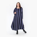 AKH Fashion Kleid 1926 Alba, Blau/Marine/Weiß