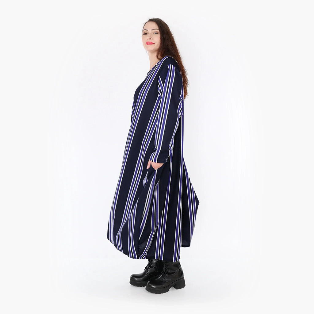 AKH Fashion Kleid 1926 Alba, Blau/Marine/Weiß