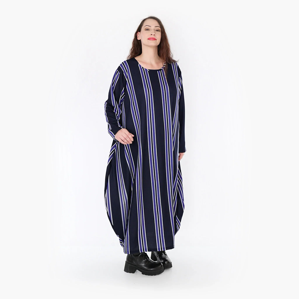 AKH Fashion Kleid 1926 Alba, Blau/Marine/Weiß