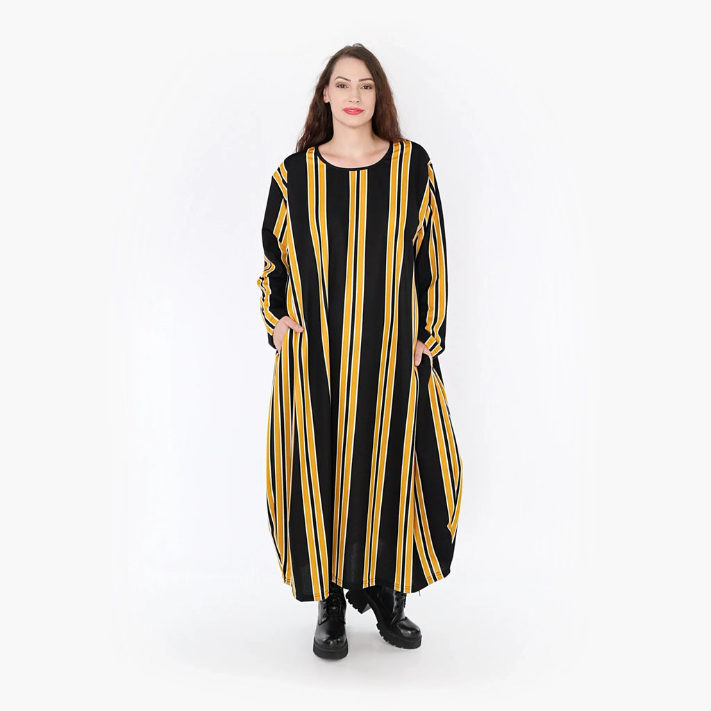 AKH Fashion Kleid 1926 Alba, Gelb/Schwarz/Weiß