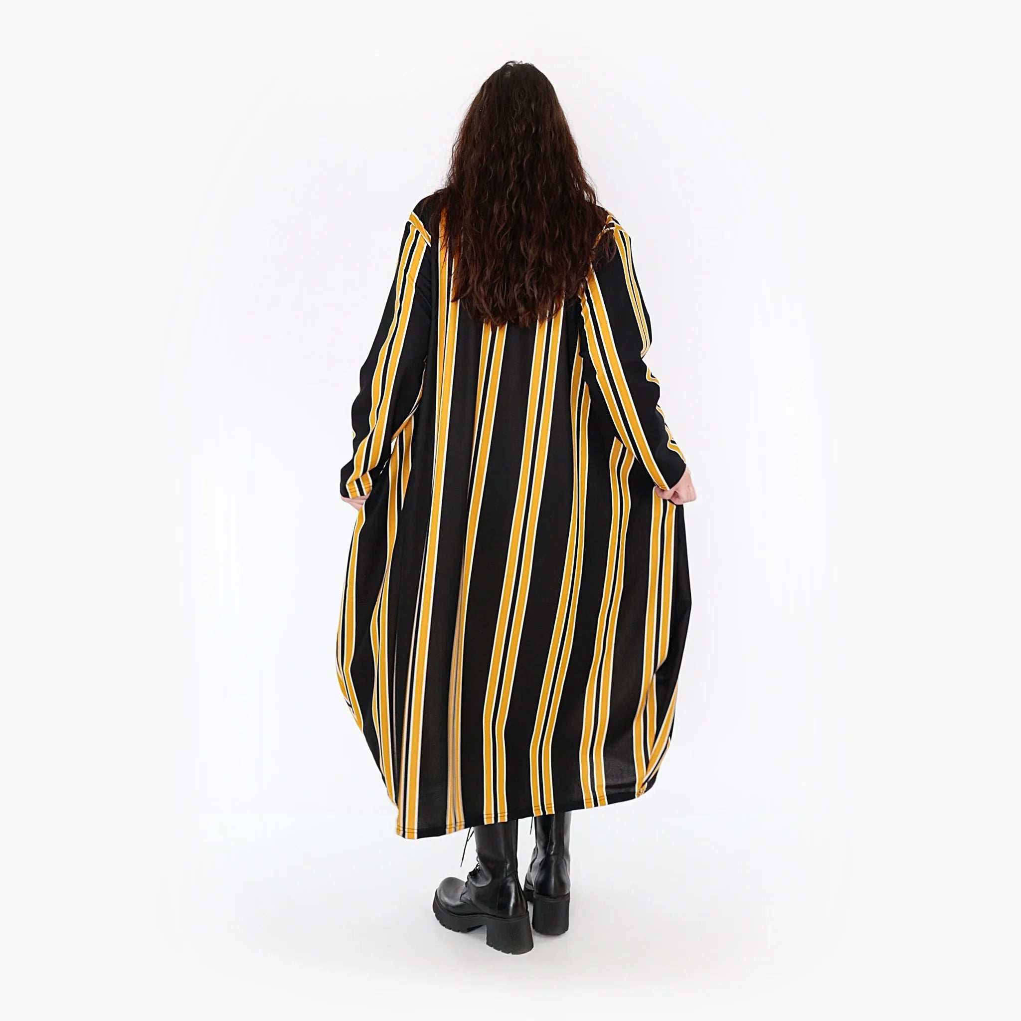 AKH Fashion Kleid 1926 Alba, Gelb/Schwarz/Weiß