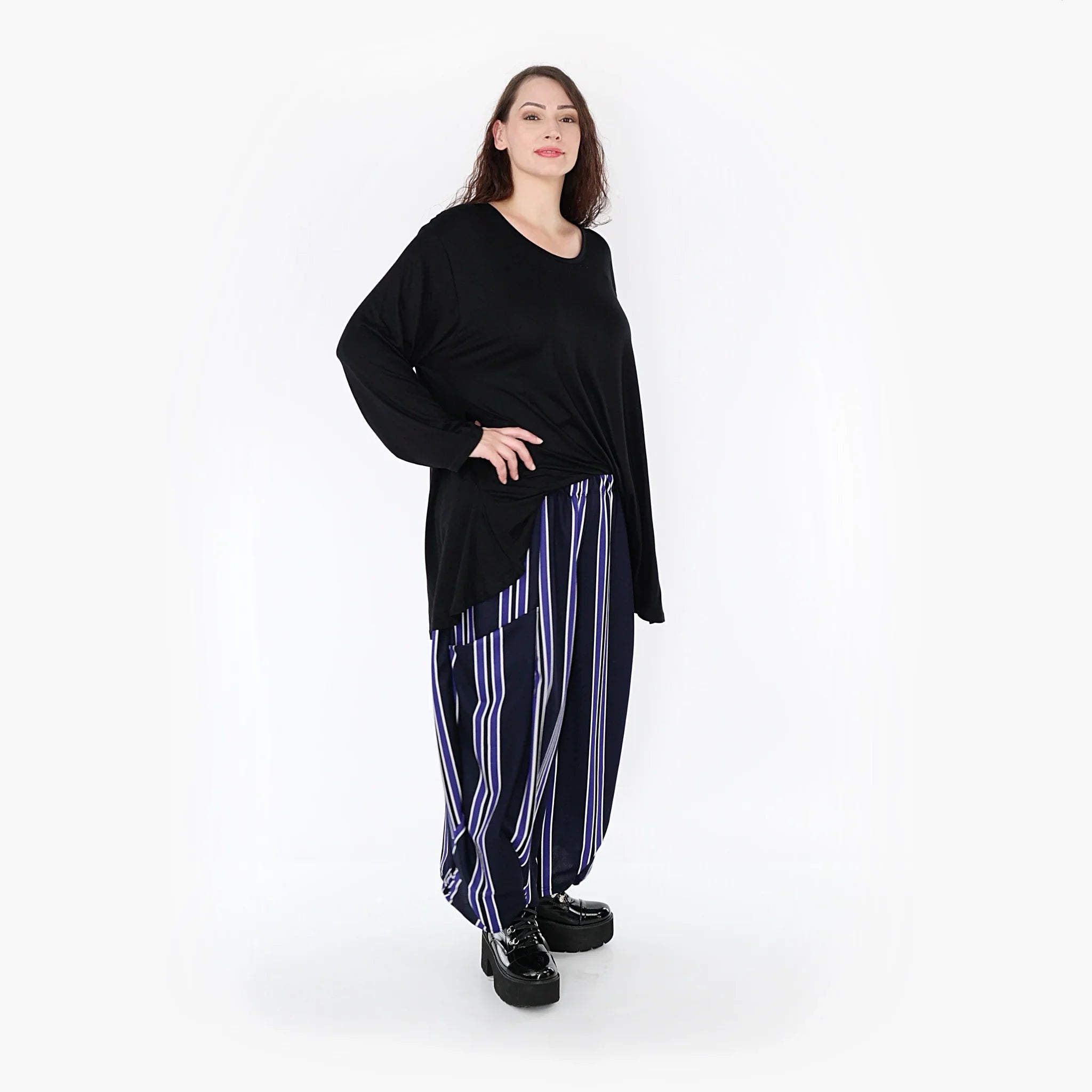 AKH Fashion Hose 8069 Alba, Blau/Marine/Weiß
