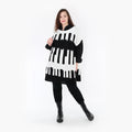 AKH Fashion Überwurf 2415 Huller, Weiß/Schwarz