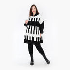 AKH Fashion Überwurf 2415 Huller, Weiß/Schwarz