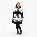 AKH Fashion Überwurf 2415 Huller, Weiß/Schwarz