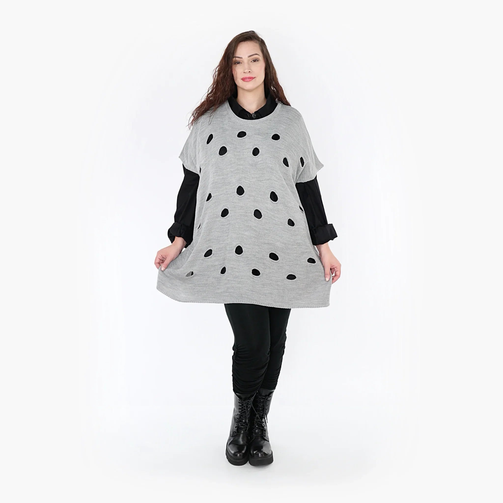 AKH Fashion Überwurf 2416 Huller, Grau
