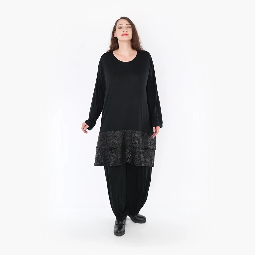 AKH Fashion Shirt 6890 Nina, Schwarz