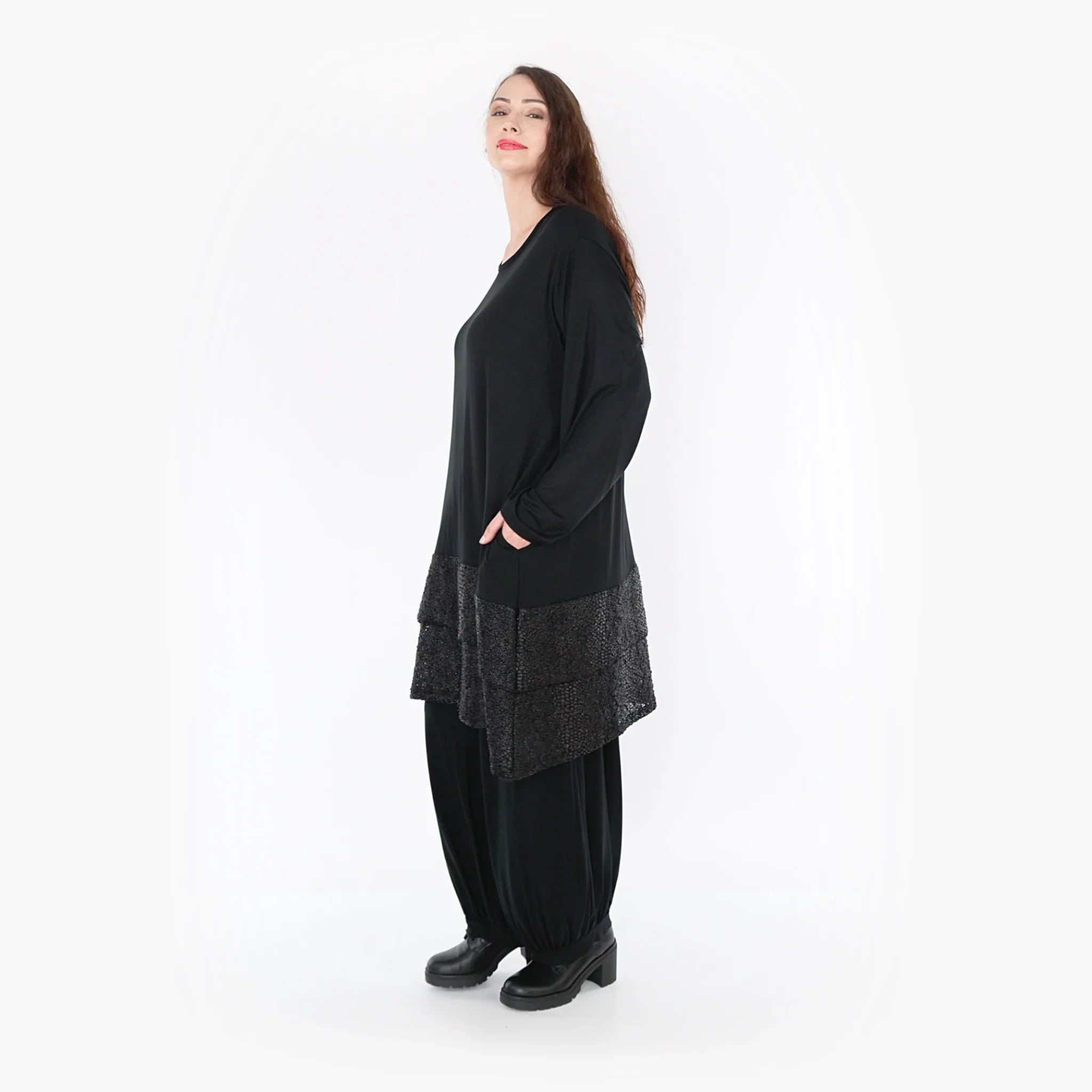 AKH Fashion Shirt 6890 Nina, Schwarz