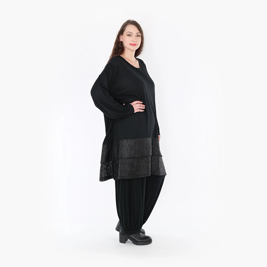 AKH Fashion Shirt 6890 Nina, Schwarz