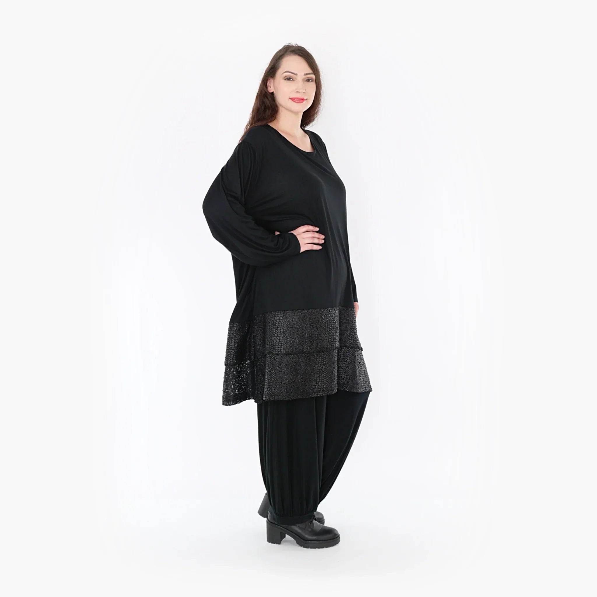 AKH Fashion Shirt 6890 Nina, Schwarz