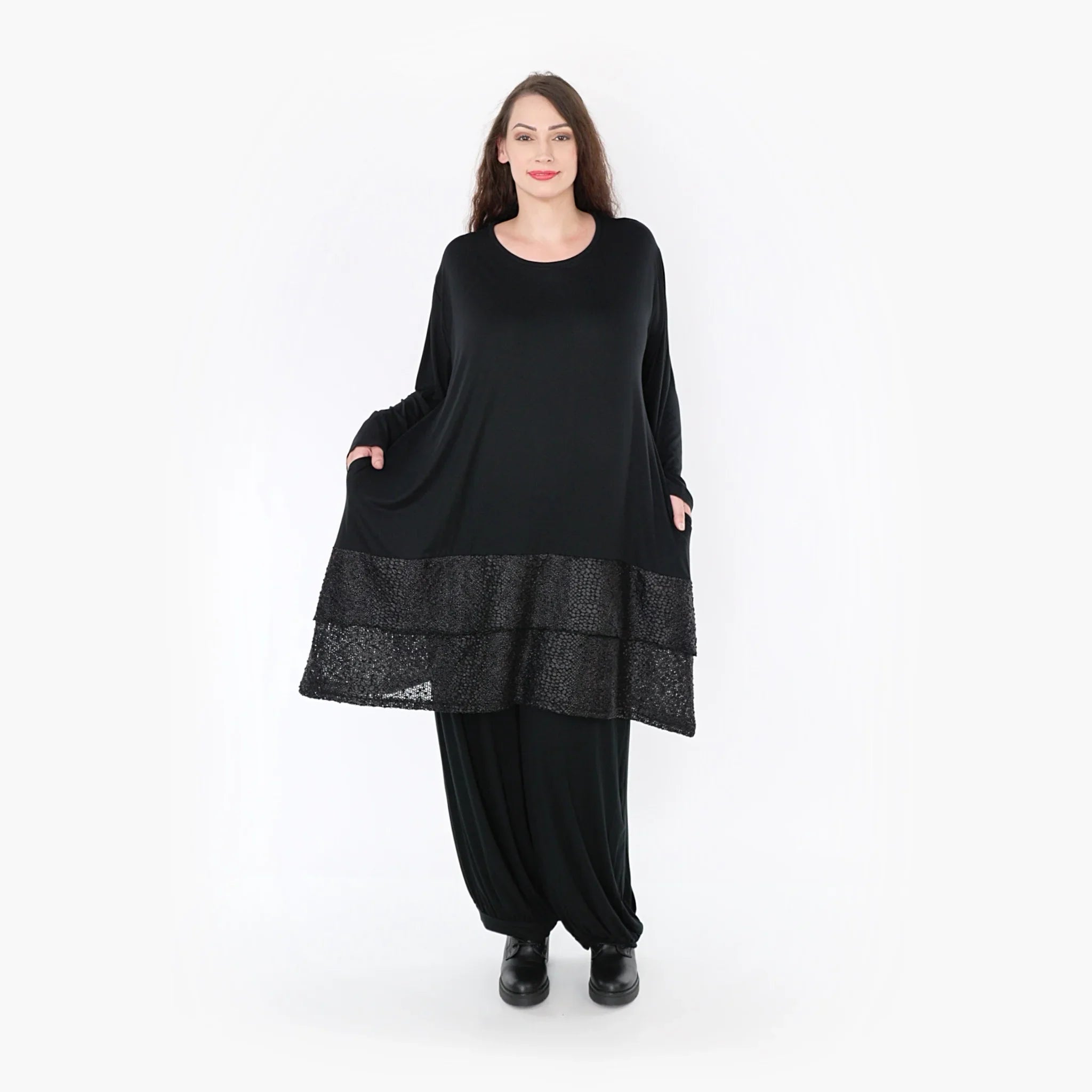 AKH Fashion Shirt 6890 Nina, Schwarz