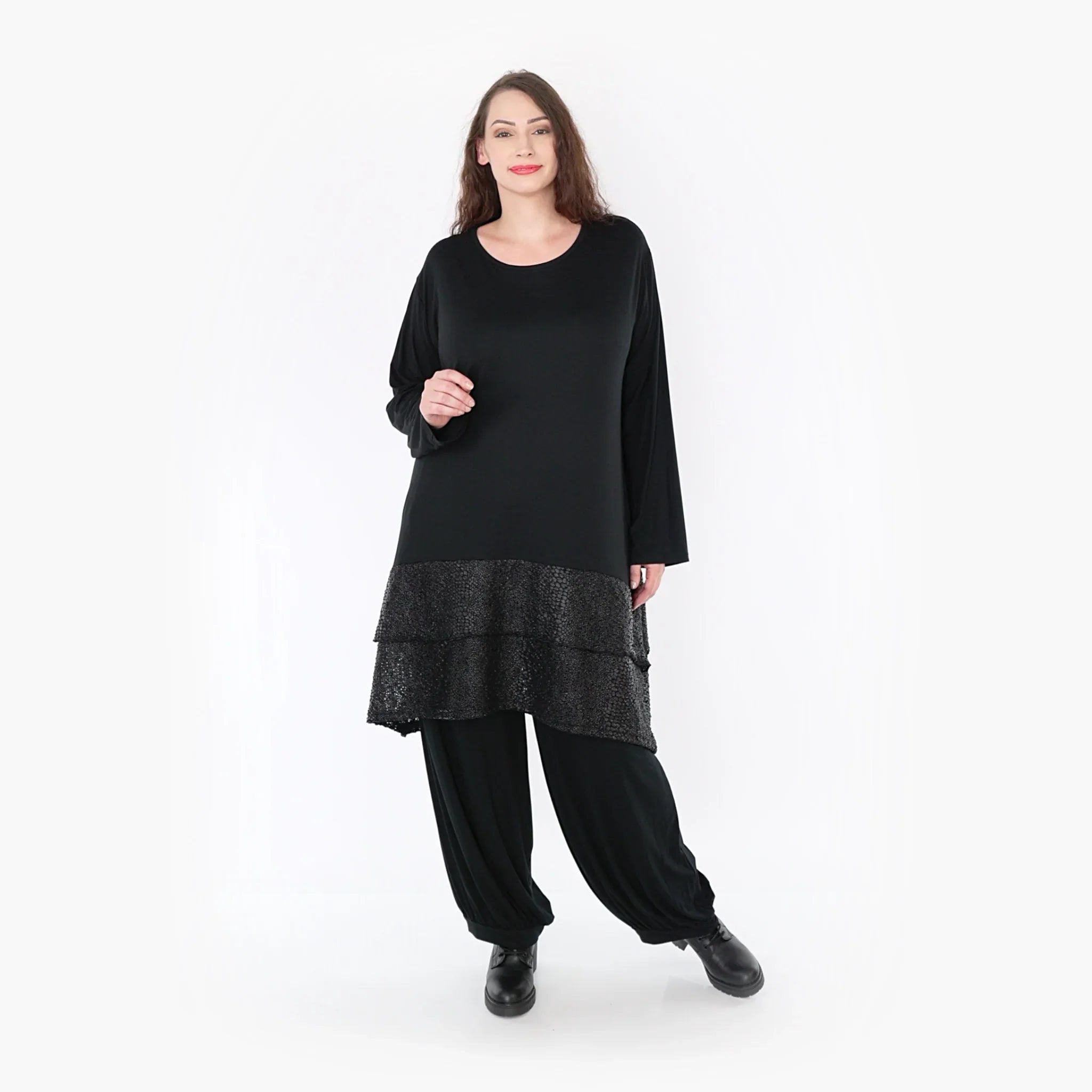 AKH Fashion Shirt 6890 Nina, Schwarz