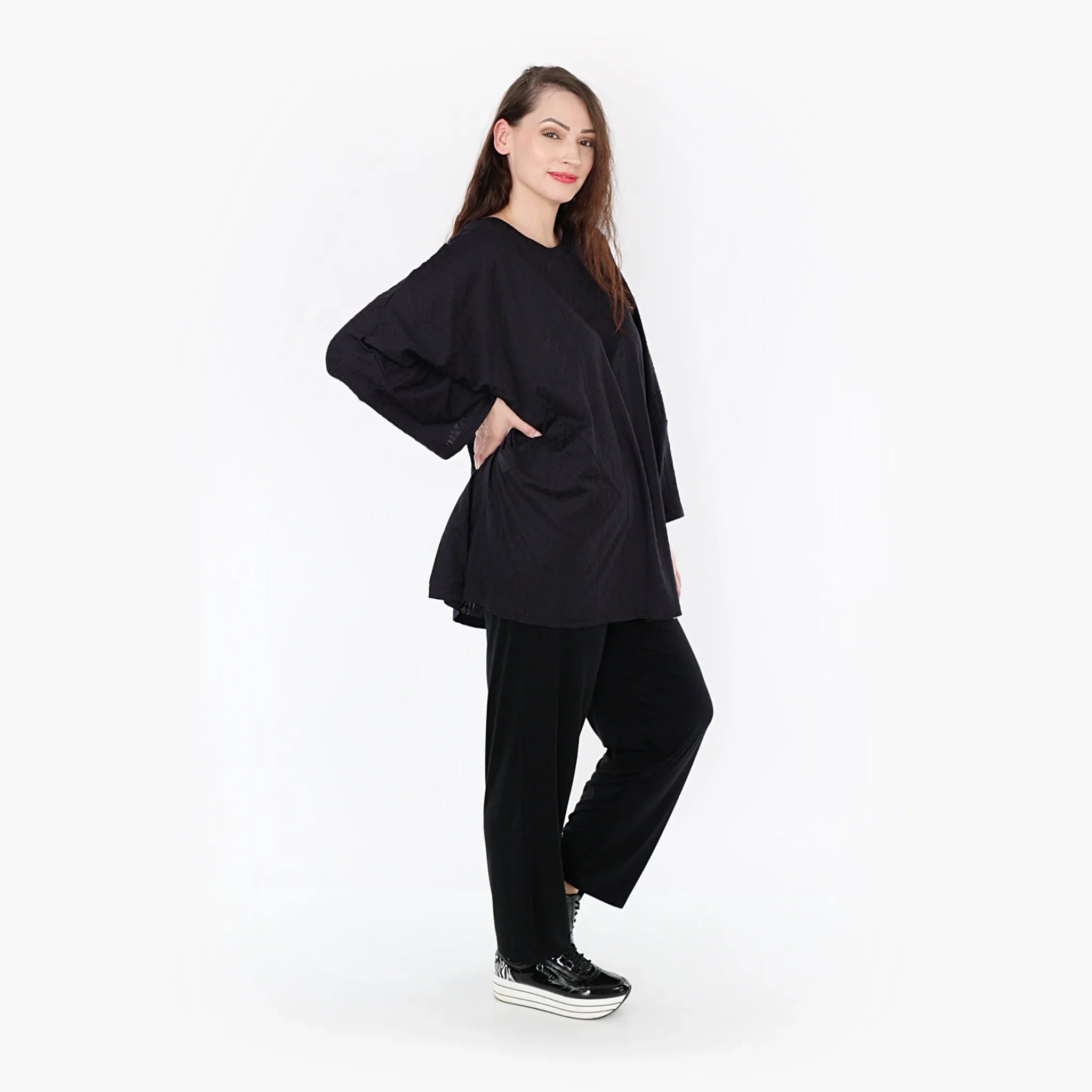 AKH Fashion Shirt 6973 Avery, Schwarz