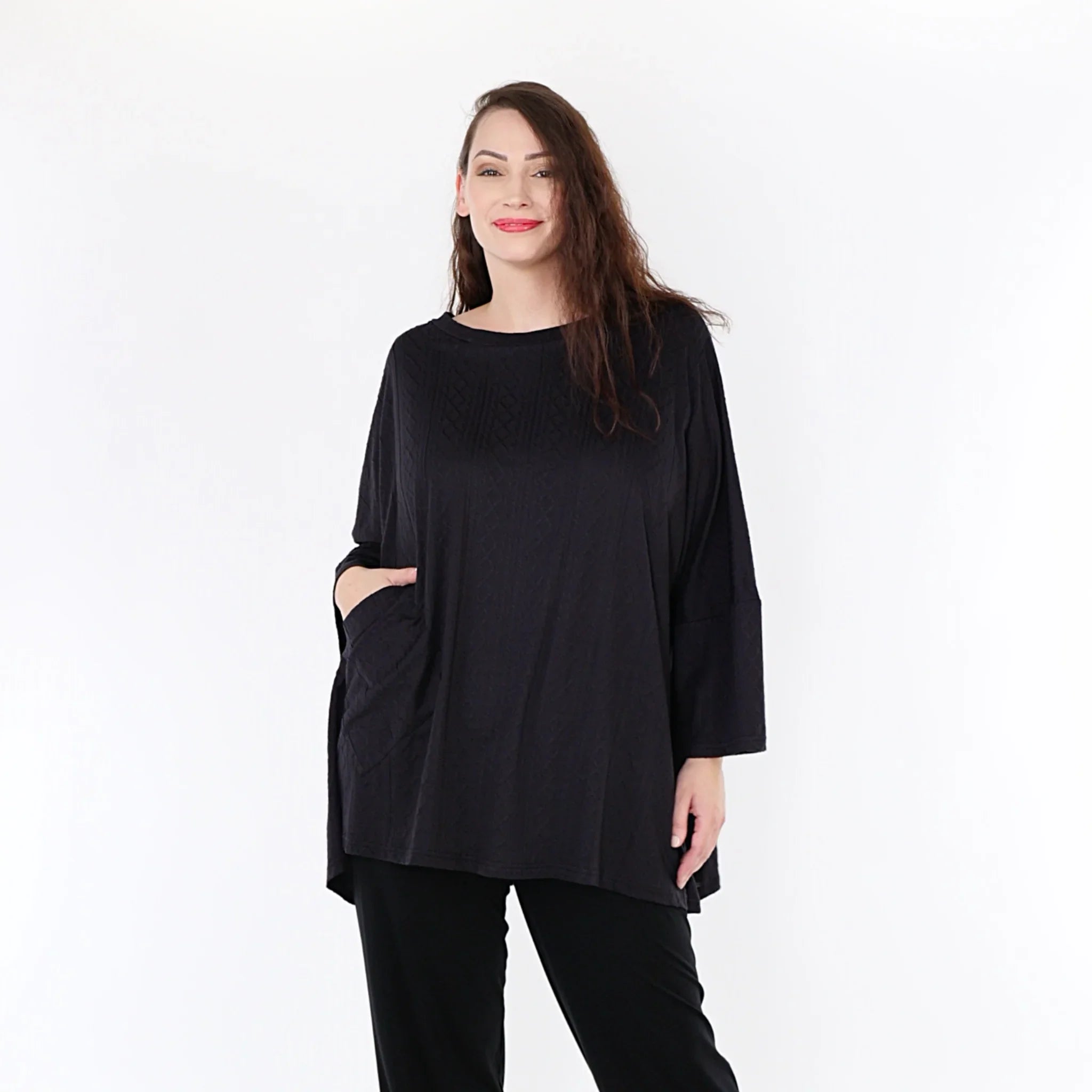 AKH Fashion Shirt 6973 Avery, Schwarz