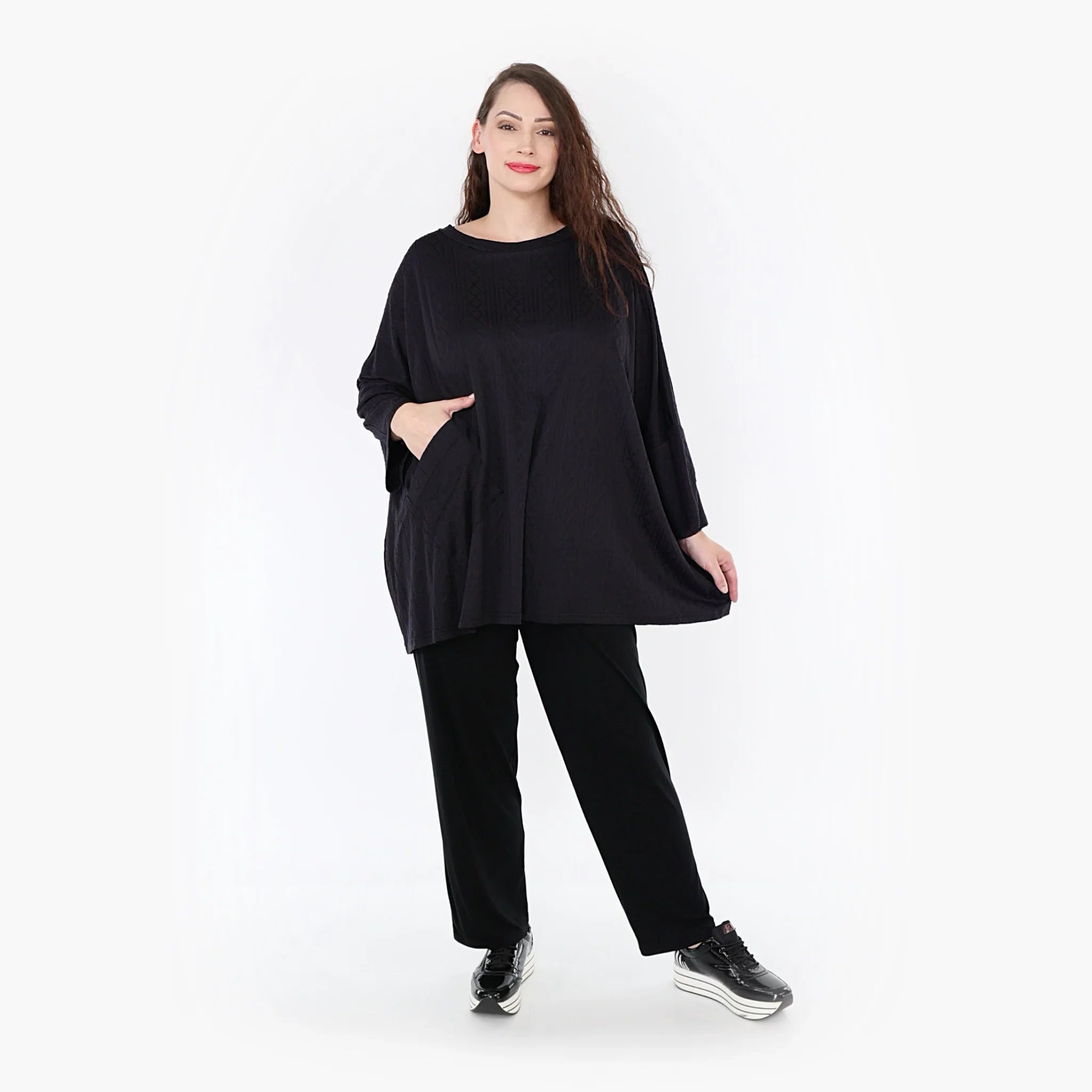 AKH Fashion Shirt 6973 Avery, Schwarz