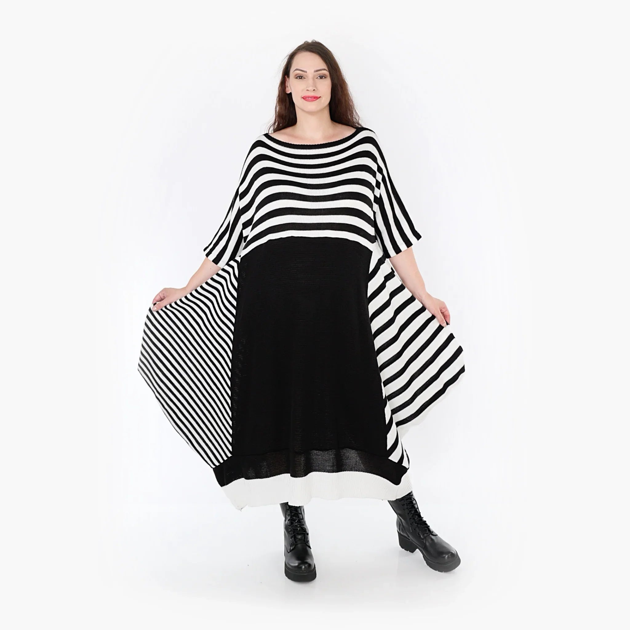 AKH Fashion Kleid 2326 Warmy, Schwarz
