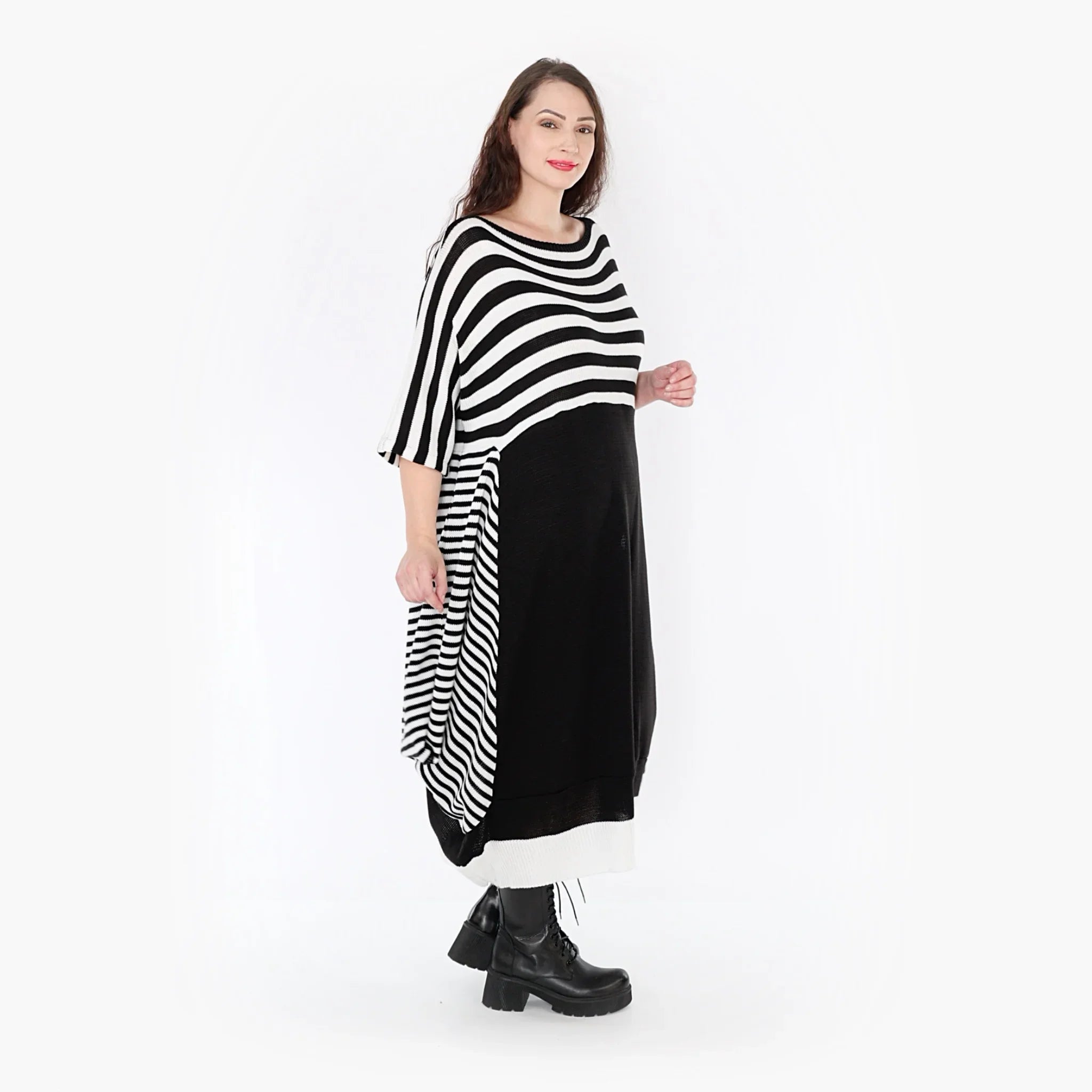 AKH Fashion Kleid 2326 Warmy, Schwarz