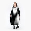 AKH Fashion Kleid 2344 Warmy, Schwarz/Weiß