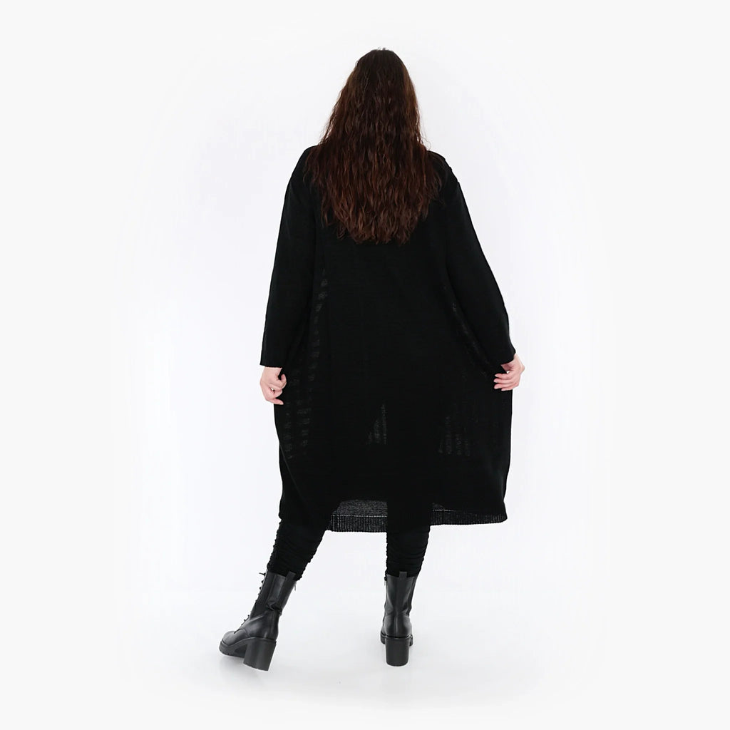 AKH Fashion Kleid 2346 Warmy, Weiß/Schwarz