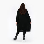 AKH Fashion Kleid 2346 Warmy, Weiß/Schwarz