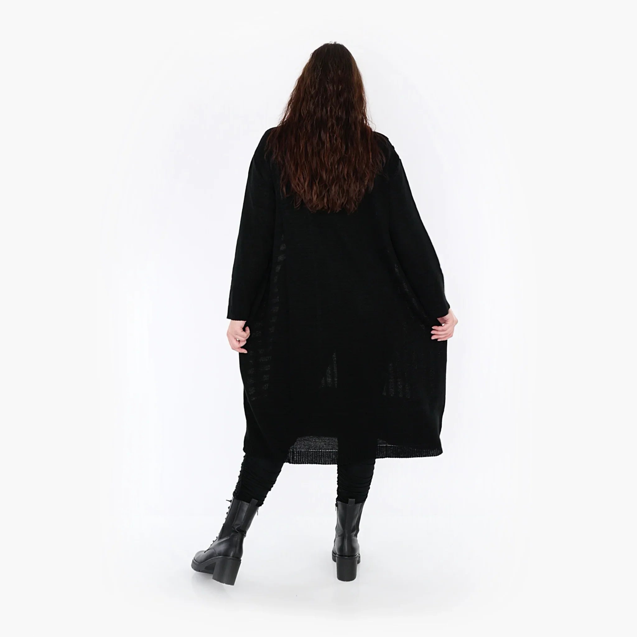AKH Fashion Kleid 2346 Warmy, Weiß/Schwarz