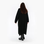 AKH Fashion Kleid 2401 Warmy, Schwarz/Weiß