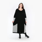 AKH 2405 Dress, Black and White