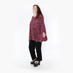 AKH Fashion Shirt 593 Hania, Fuchsia/Schwarz