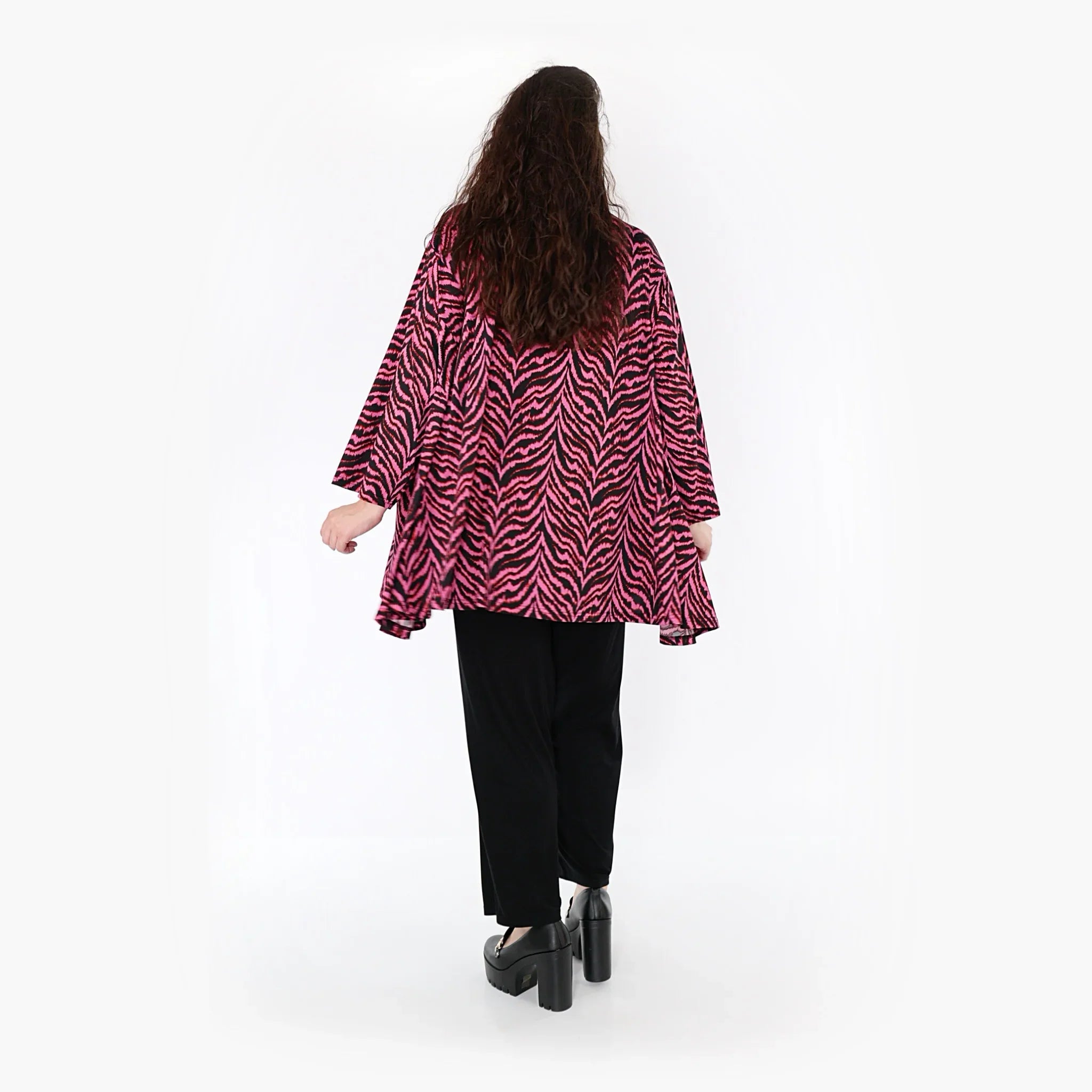 AKH Fashion Shirt 593 Hania, Fuchsia/Schwarz