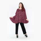 AKH Fashion Shirt 593 Hania, Fuchsia/Schwarz