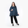 AKH Fashion Shirt 593 Hania, Petrol/Black