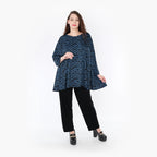 AKH Fashion Shirt 593 Hania, Petrol/Black