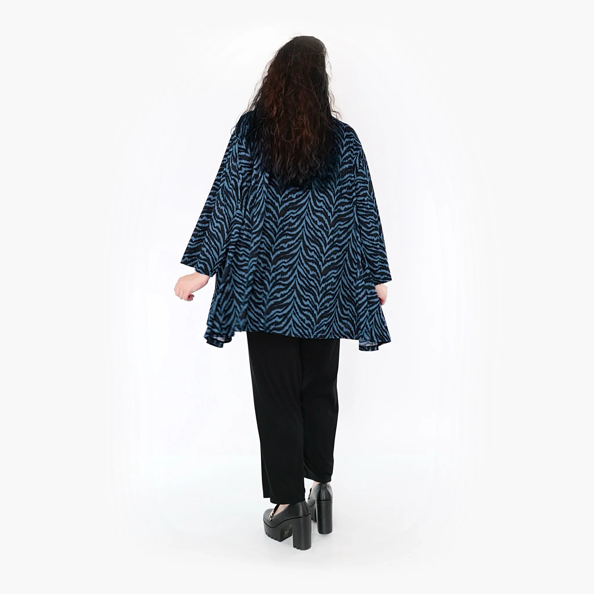 AKH Fashion Shirt 593 Hania, Petrol/Black