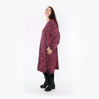 AKH Fashion Kleid 6942 Hania, Fuchsia/Schwarz