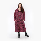 AKH Fashion Mantel 6976 Hania, Fuchsia/Schwarz
