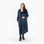 AKH Fashion Mantel 6976 Hania, Petrol/Schwarz