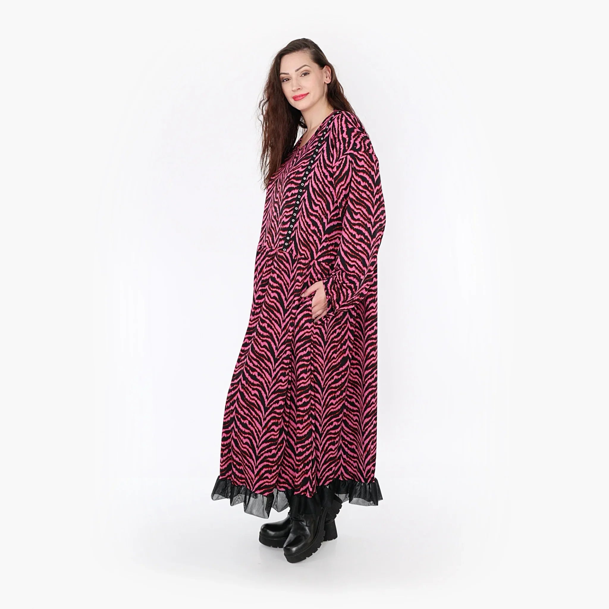 Robe AKH 6984, fuchsia-noir