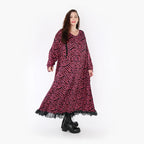 Robe AKH 6984, fuchsia-noir
