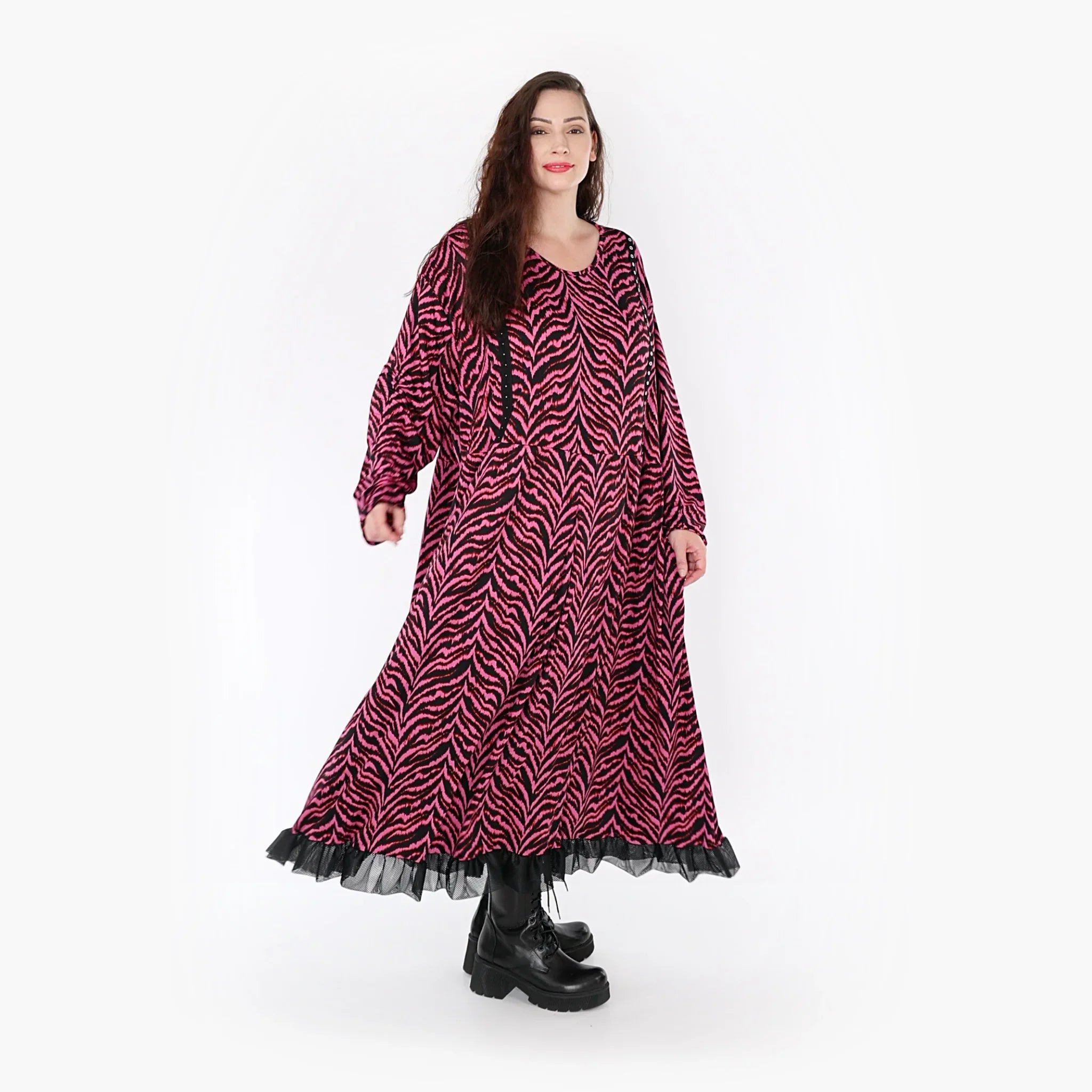 Robe AKH 6984, fuchsia-noir