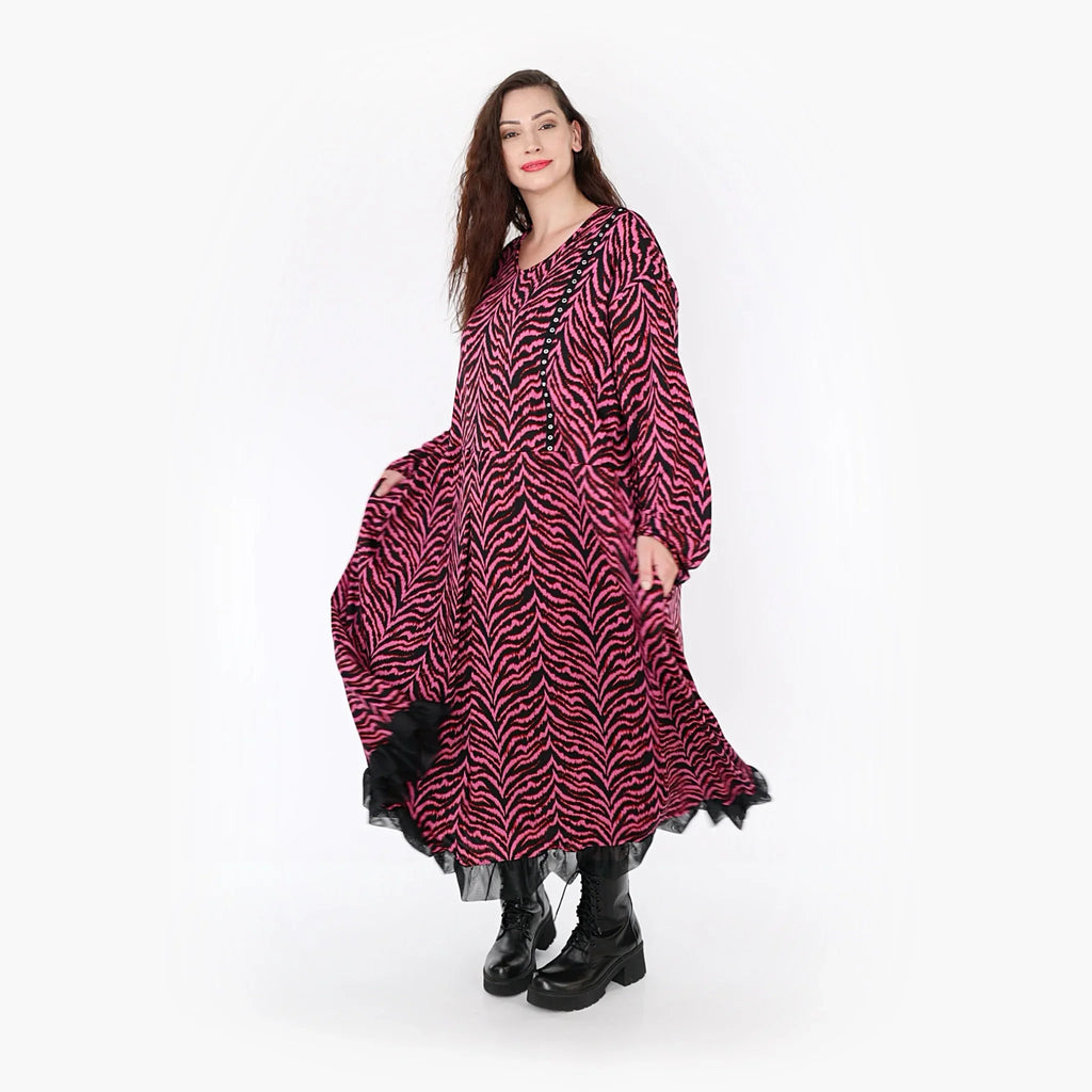 Robe AKH 6984, fuchsia-noir