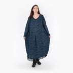AKH Fashion Kleid 6984 Hania, Petrol/Schwarz