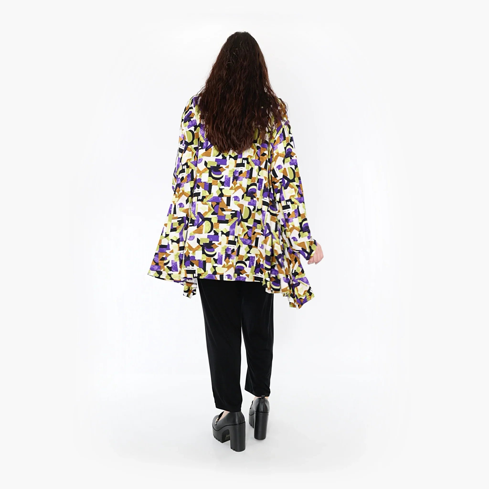 AKH Fashion Shirt 593 Adna, Violett/Lime/Schwarz
