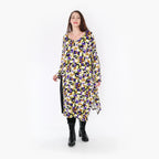 AKH Fashion Kleid 6980 Adna, Violett/Lime/Schwarz