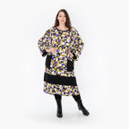 AKH Fashion Kleid 6981 Adna, Violett/Lime/Schwarz