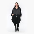 AKH 6881 Blouse, Black-Dark Grey