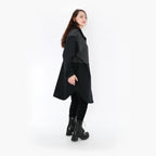 AKH 6881 Blouse, Black-Dark Grey