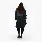 AKH 6881 Blouse, Black-Dark Grey